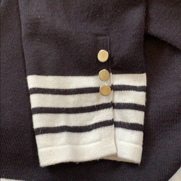 Open Front Striped Cardigan - Picture 4 of 4